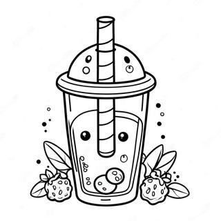 Boba Tee Met Toppings Inkleurblad 6089 131