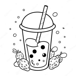 Boba Tee Met Toppings Inkleurblad 6089 132
