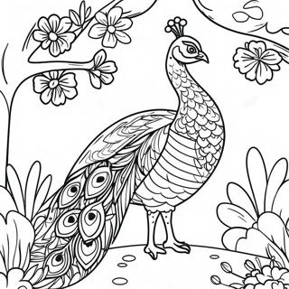 Majestueuse Pauw In N Tuin Inkleurblad 61599-13538