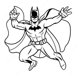 Batman In N Dinamiese Houding Inkleurblad 6268-1483