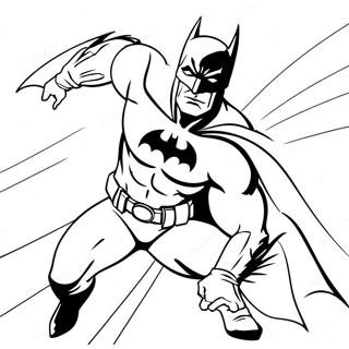 Batman In N Dinamiese Houding Inkleurblad 6268-1484