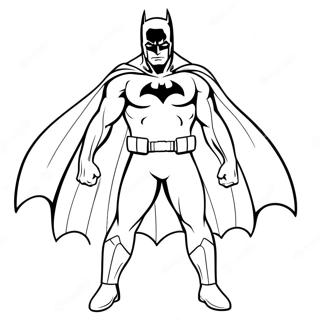 Batman Met N Vloeiende Kaap Inkleurblad 6269-2262