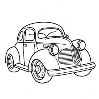 Kleurvolle Karikatuur Motor Inkleurblad 64354 12968