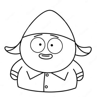 Cartman Met N Grappige Gesiguitdrukking Inkleurblad 64619-13745