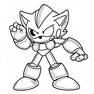 Metaal Sonic Inkleurbladsye