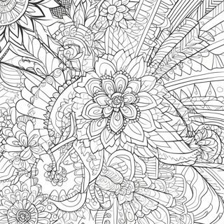 Intrikate Geometriese Patrone Inkleurblad 65075-13415