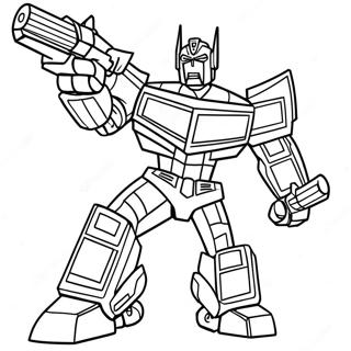 Optimus Prime In Aksie Inkleurblad 65265-14270