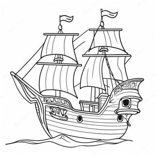 Kleurvolle Seerower Skip Inkleurblad 65815-14397