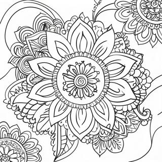 Tradisionele Diwali Rangoli Inkleurblad 66453-14544