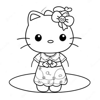 Hallo Kitty In N Rok Inkleurblad 68231-14935