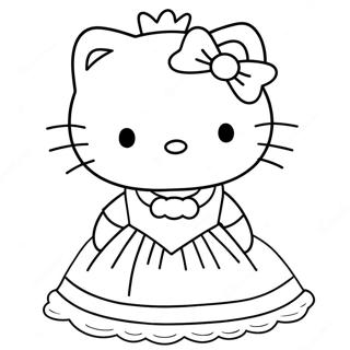 Hallo Kitty In N Rok Inkleurblad 68231-14936