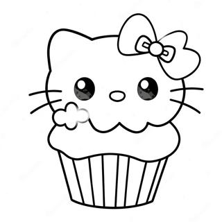 Hallo Kitty In N Cupcake Kostuum Inkleurblad 68233-14942
