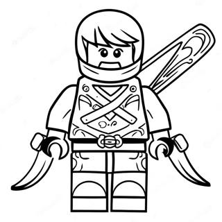 Lego Ninjago Zane In Stryd Inkleurblad 6838 2560
