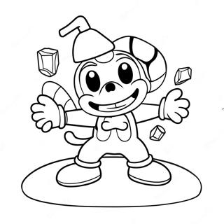 Cuphead Inkleurblad 68406-14967