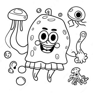 Spongebob Met Kwalle Inkleurblad 68592-15012