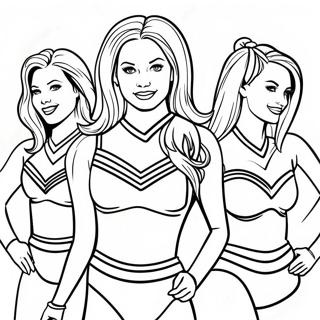 Buffalo Bills Cheerleaders Inkleurblad 69576-15237