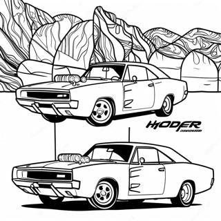 Dodge Charger Inkleurbladsye