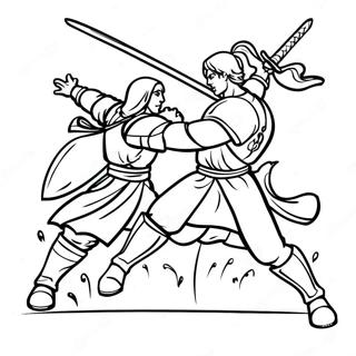 Epiese Swaardgeveg Inkleurblad 69860 15292