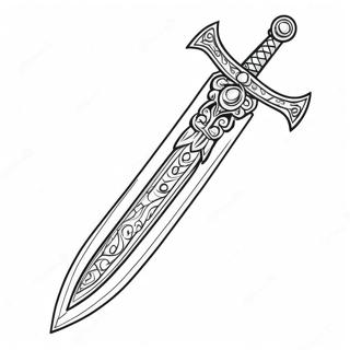 Blink Swaard Met Edelsmiddels Inkleurblad 69861 15295