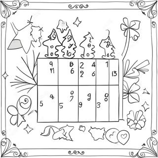 Feestelike Advent Kalender Inkleurblad 69960 15316