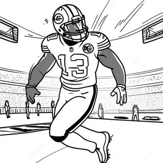 Tyreek Hill Touchdown Viering Inkleurblad 70318 15404