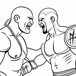 Intense Wwe Rivaliteit Inkleurblad 70857-15520