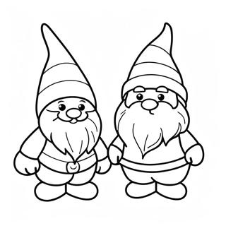 Kersfees Gnome Inkleurbladsye