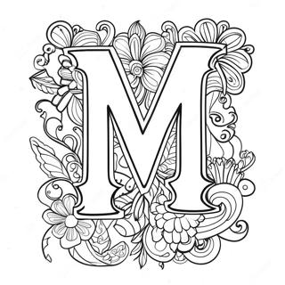 Letter M Inkleurbladsye