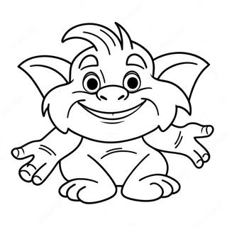 Vriendelike Troll Met N Groot Glimlag Inkleurblad 7188-1351