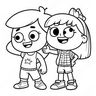 Luid Huis Siblings Inkleurblad 71959 15823