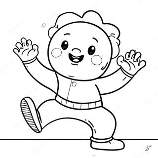 Gelukkige Huggy Wuggy Dans Inkleurblad 71984 15838