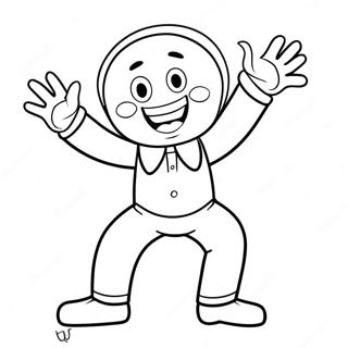 Gelukkige Huggy Wuggy Dans Inkleurblad 71984 15840