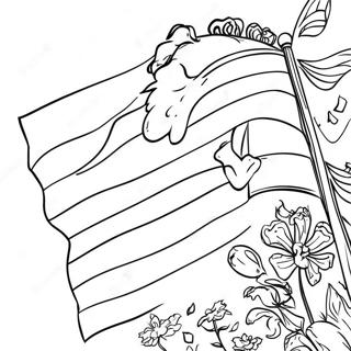 Amerikaanse Vlag Inkleurblad 72033-15874