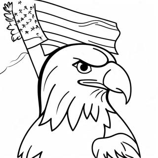 Arend Met Vlag Inkleurblad 72034-15880