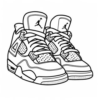 Cool Jordan 4 Sneaker Inkleurblad 72211-16010