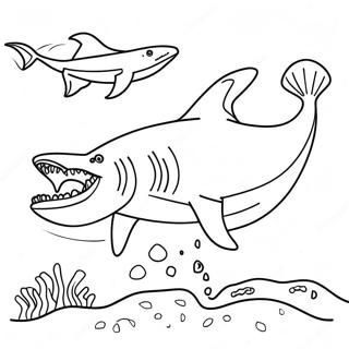 Megalodon Inkleurbladsye