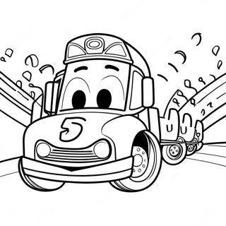 Chick Hicks In N Wedren Inkleurblad 7281 2071