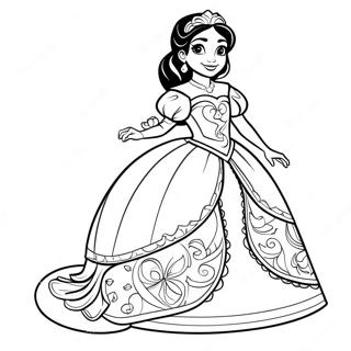 Elena Van Avalor In Koninklike Rok Inkleurblad 72828-16490