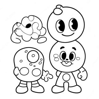 Gumball Karakter Vriende Inkleurblad 72959-16595