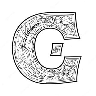 Letter G Inkleurbladsye