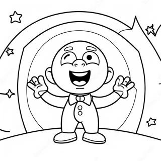 Buster Moon Sing Op Verhoog Inkleurblad 73368 16912