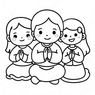 Kinders Wat Bid Inkleurblad 73573-17069