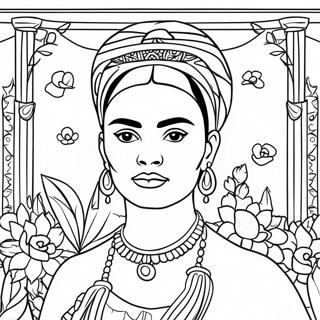 Frida Kahlo Inkleurbladsye