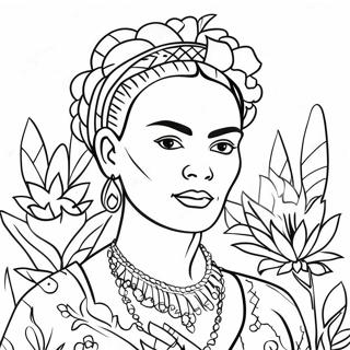 Frida Kahlo Inkleurblad 73622-17106