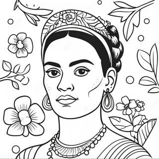 Frida Kahlo Inkleurblad 73622-17107