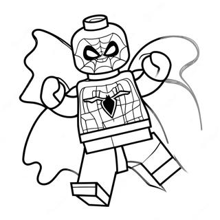 Lego Spiderman In N Dinamiese Houding Inkleurblad 73651-17139