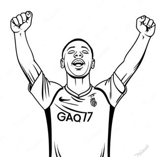 Mbappe Vier N Doel Inkleurblad 73986-17400