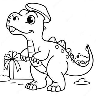 Dinosaurus Kersfees Inkleurblad 74214-17566