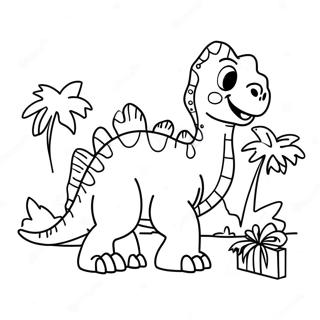 Dinosaurus Kersfees Inkleurblad 74214-17567