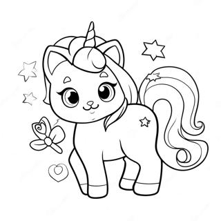 Magiese Unicorn Kitty Inkleurblad 74649-17909